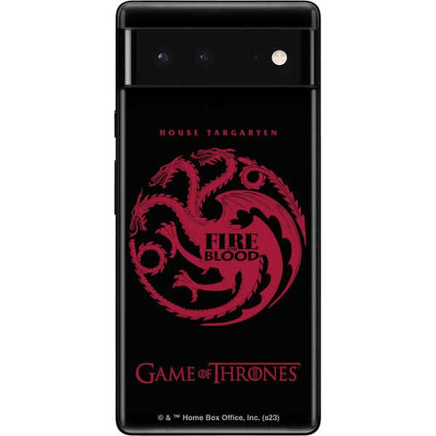 Game of Thrones: House Targaryen Google Pixel 6 Skin